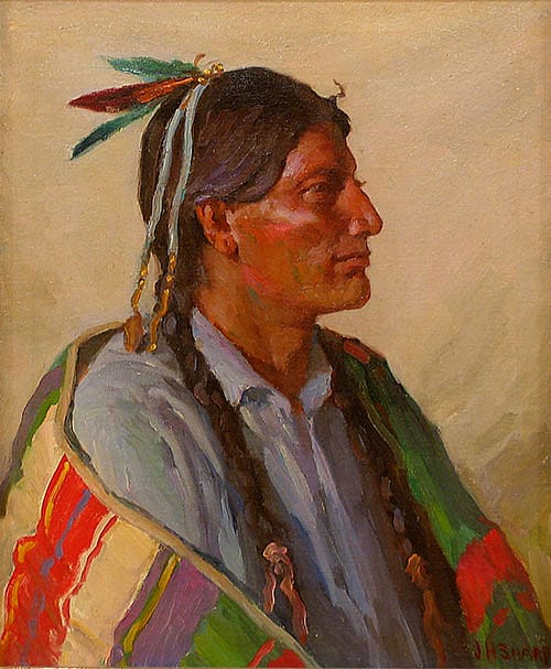 Portrait of Taos Indian